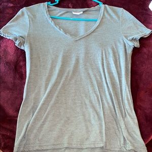 short sleeve v neck